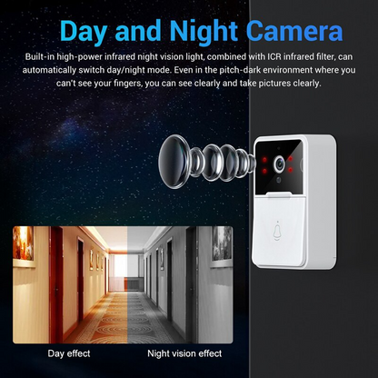 Wireless Security Smart WiFi Doorbell Intercom Video Camera Door Ring
