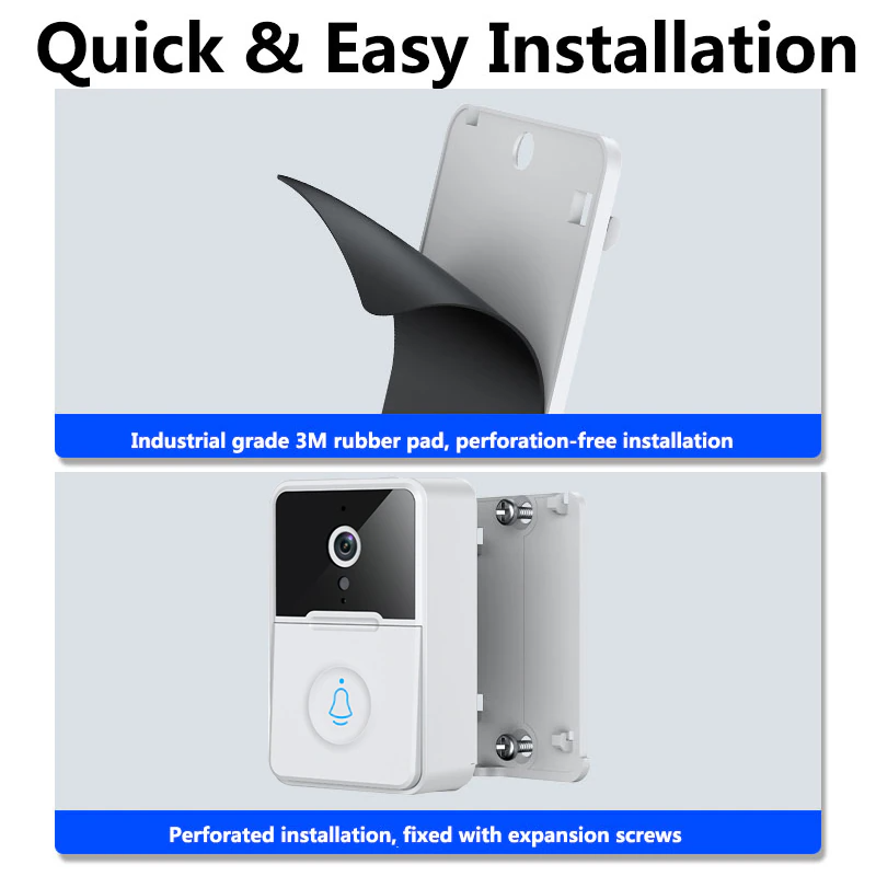 Wireless Security Smart WiFi Doorbell Intercom Video Camera Door Ring