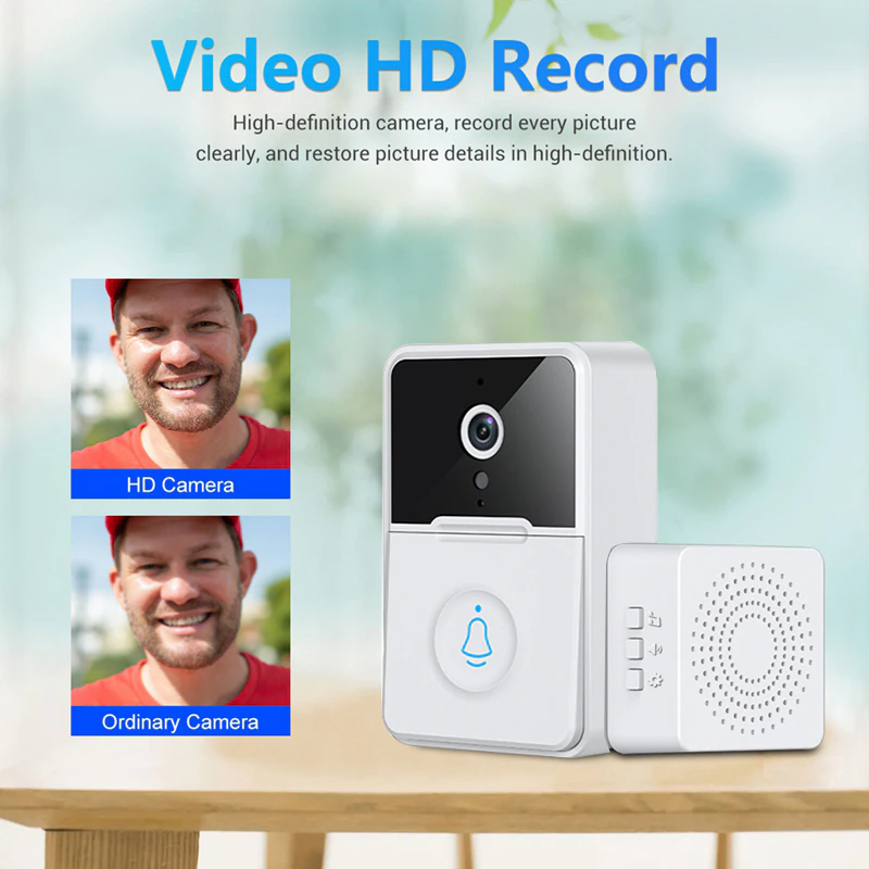 Wireless Security Smart WiFi Doorbell Intercom Video Camera Door Ring