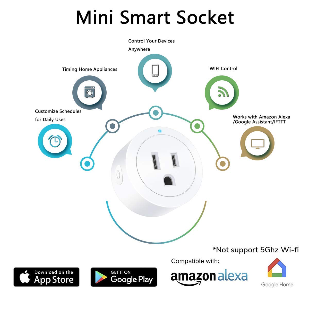Smart Plug Amysen – 4 Pack
